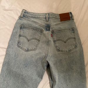 70’s high slim straight jeans